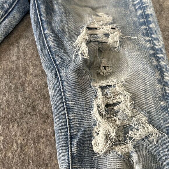 American Eagle Jeans Mens 29x30 Airflex Distressed Light Wash‎ - Picture 15 of 16